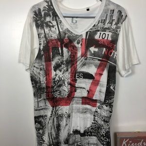 G by Guess V Neck Tee